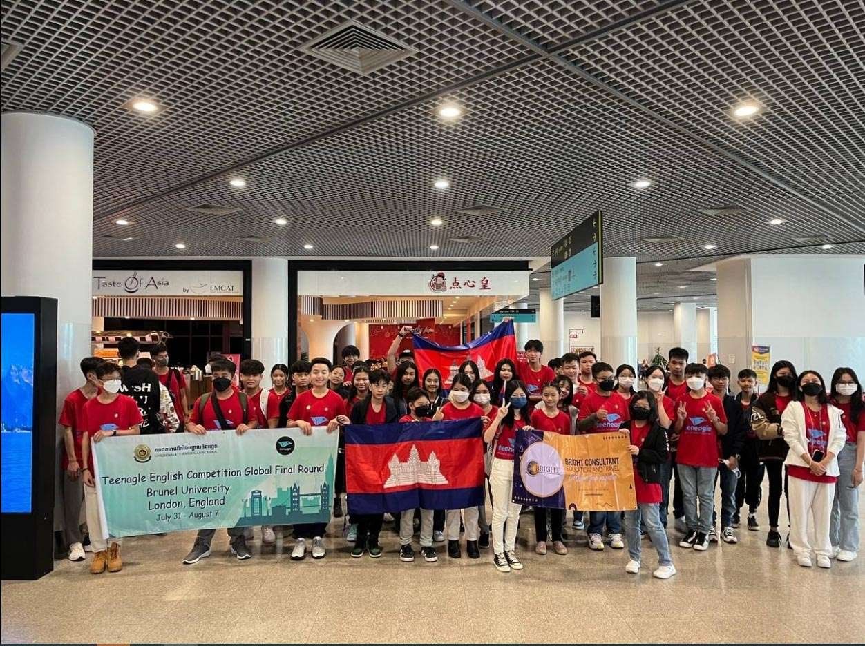 Cambodian children bring home gold from the Teeneagle competition.