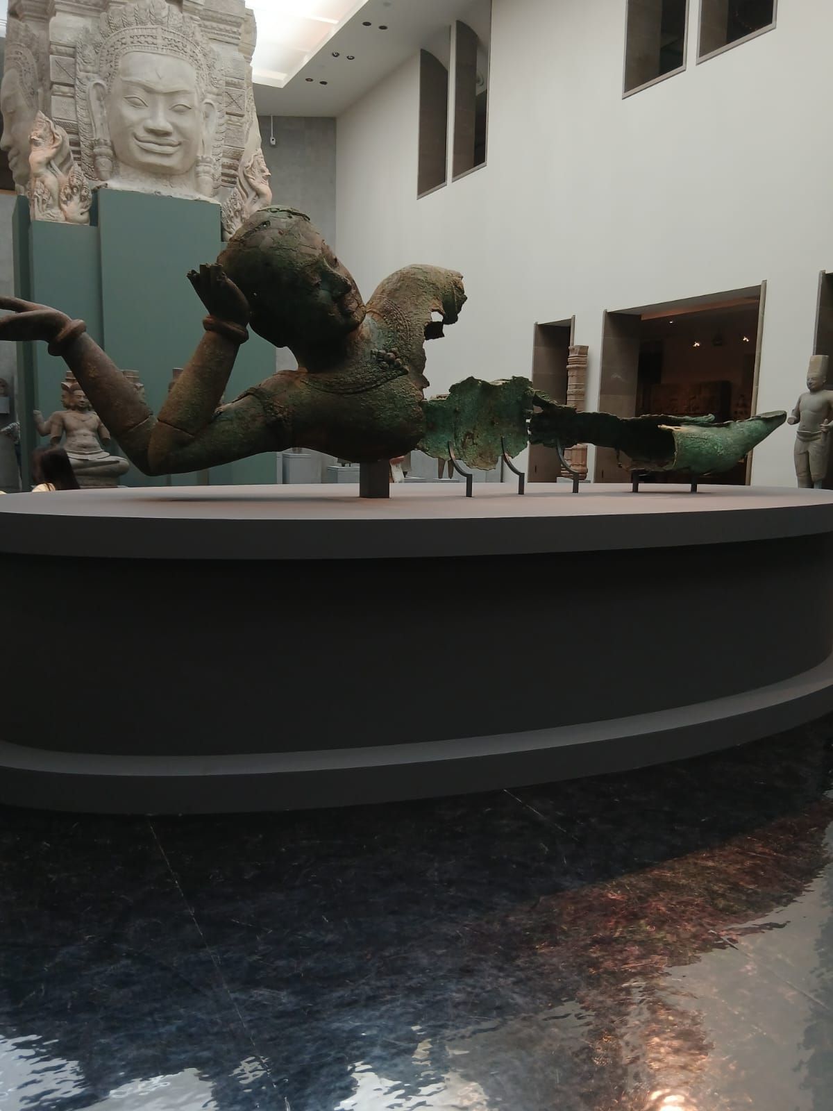 The West Mebon Vishnu bronze on display at the Guimet Museum in Paris in 2025